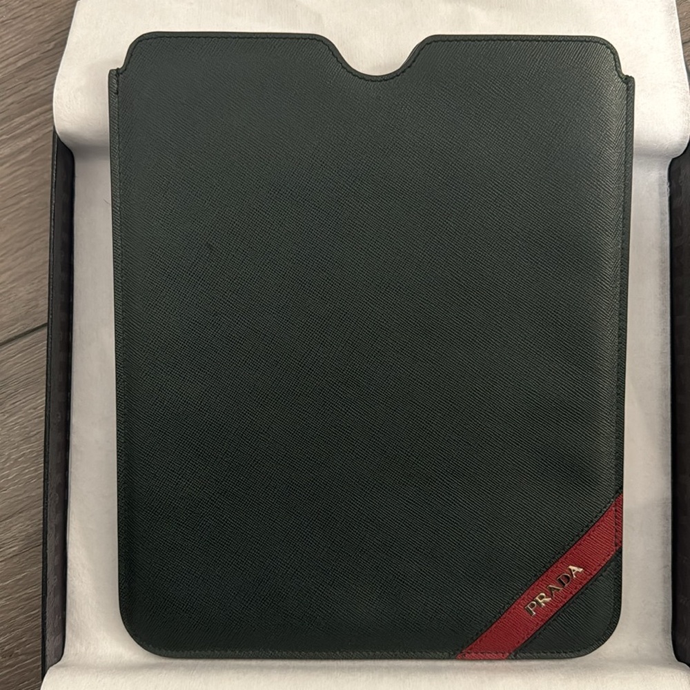 NEW Prada iPad Sleeve Saffiano Leather